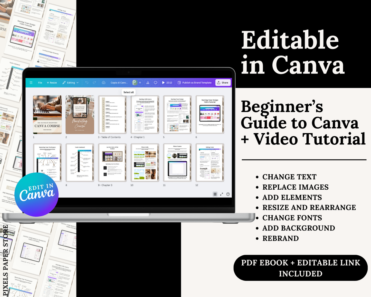 The Ultimate Beginners Canva Course with MRR & PLR
