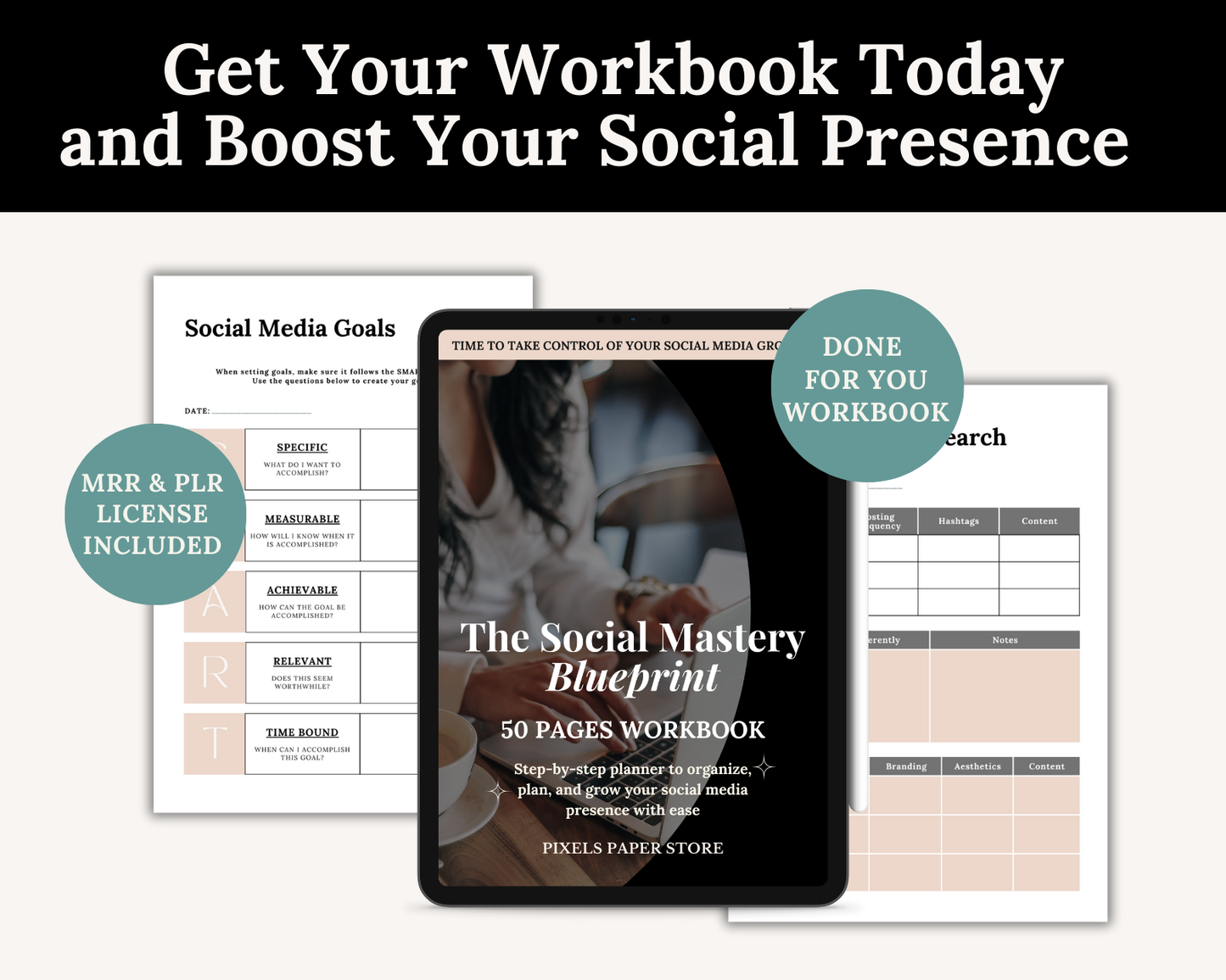 The Social Media Workbook PLR&MRR