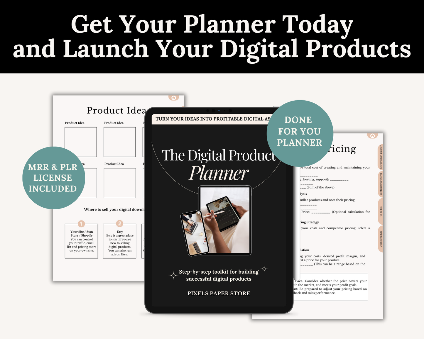 The Digital Product Planner MRR&PLR