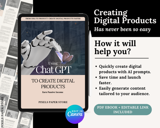 Using Chat GPT to Create Digital Products - AI Guide