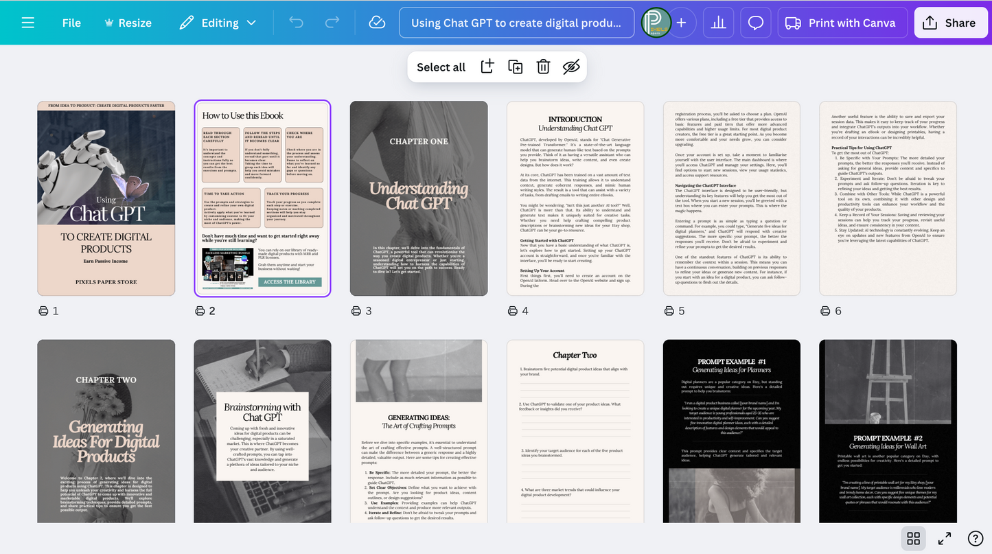 Using Chat GPT to Create Digital Products - AI Guide