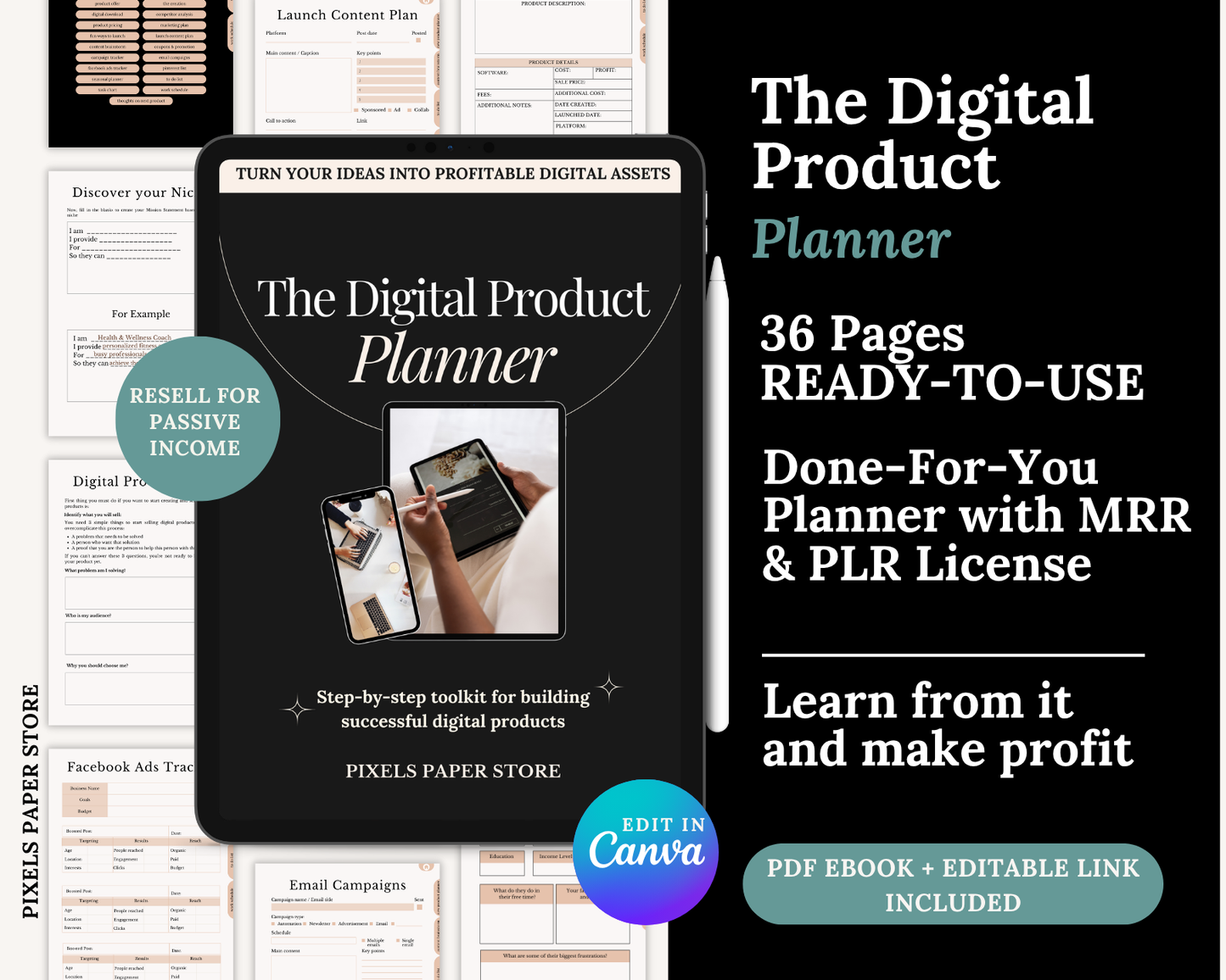 The Digital Product Planner MRR&PLR