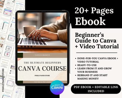 The Ultimate Beginners Canva Course with MRR & PLR