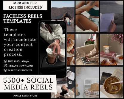 5500+ Faceless Templates for Social Media (Instagram-YouTube-TikTok-Pinterest)