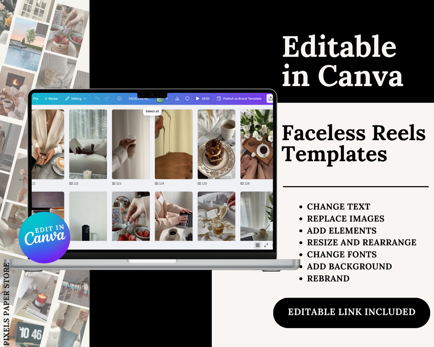 5500+ Faceless Templates for Social Media (Instagram-YouTube-TikTok-Pinterest)