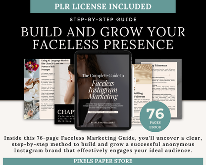 PLR Faceless Instagram Marketing Guide