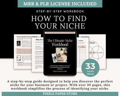 How to Find Your Niche Workbook PLR & MRR
