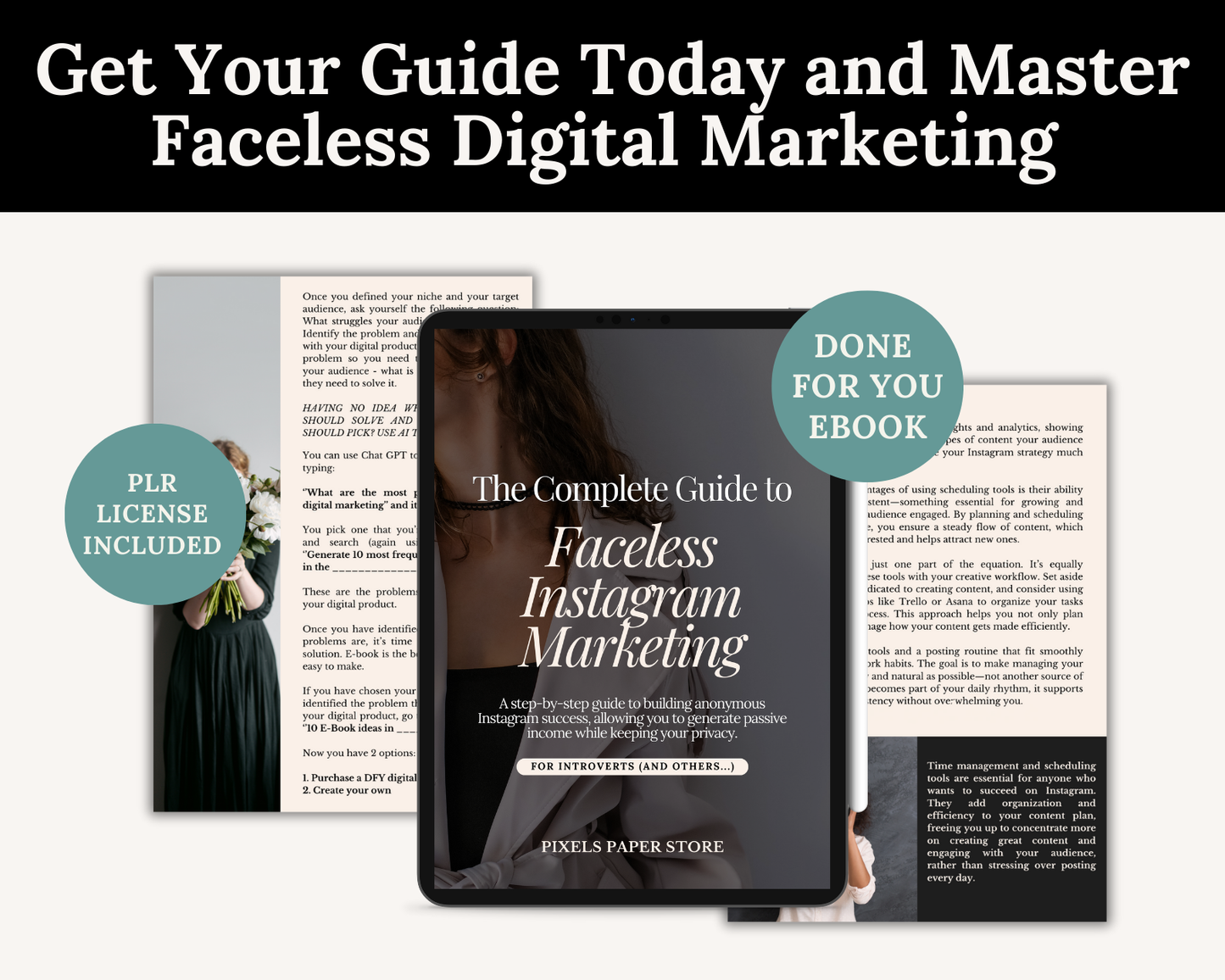 PLR Faceless Instagram Marketing Guide