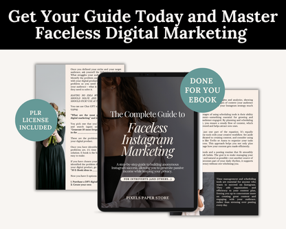 PLR Faceless Instagram Marketing Guide