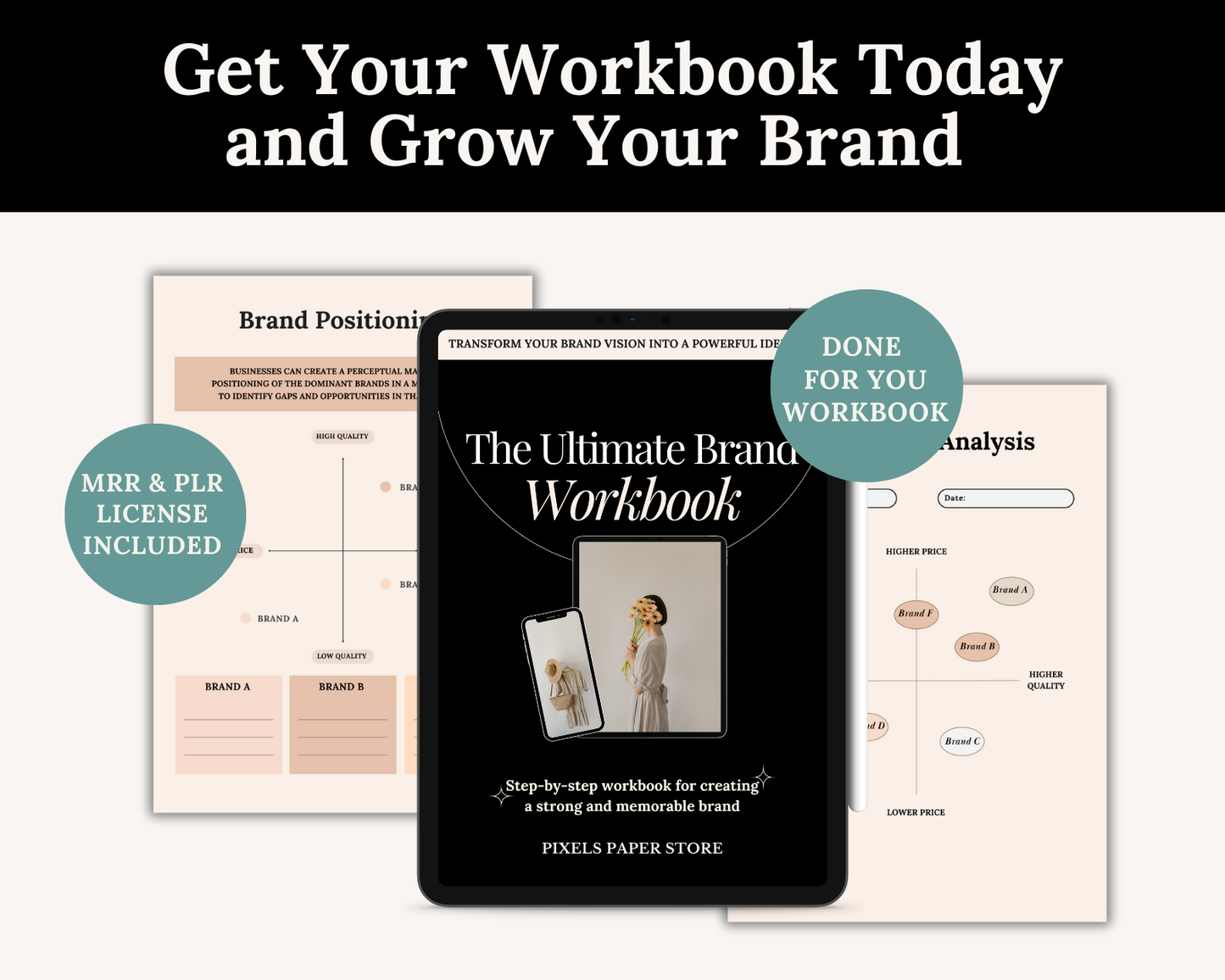 Create and Grow your Online Brand Workbook PLR & MRR