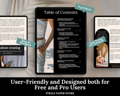 PLR Faceless Instagram Marketing Guide