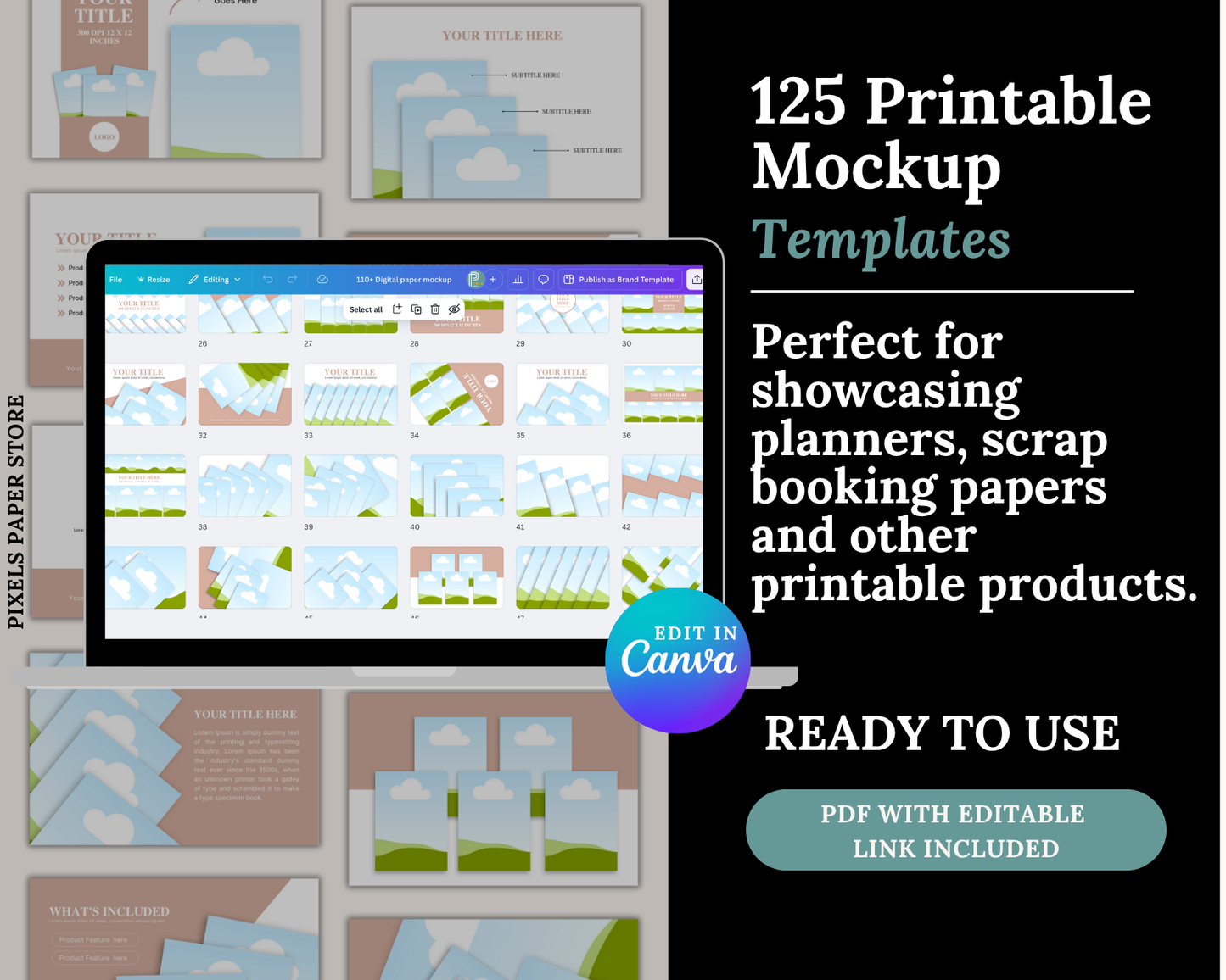 250+ Digital Product Mockup Templates - Bundle