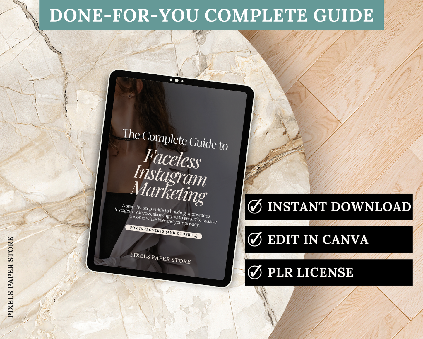 PLR Faceless Instagram Marketing Guide