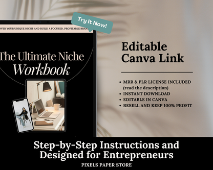 How to Find Your Niche Workbook PLR & MRR