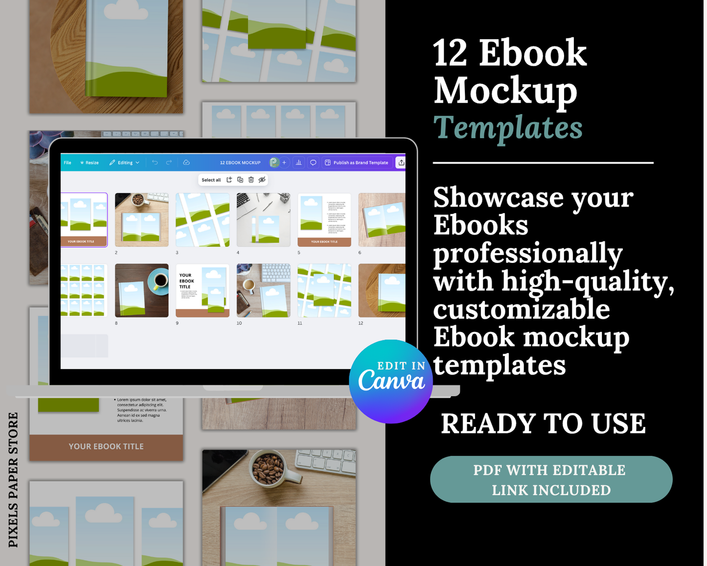 250+ Digital Product Mockup Templates - Bundle