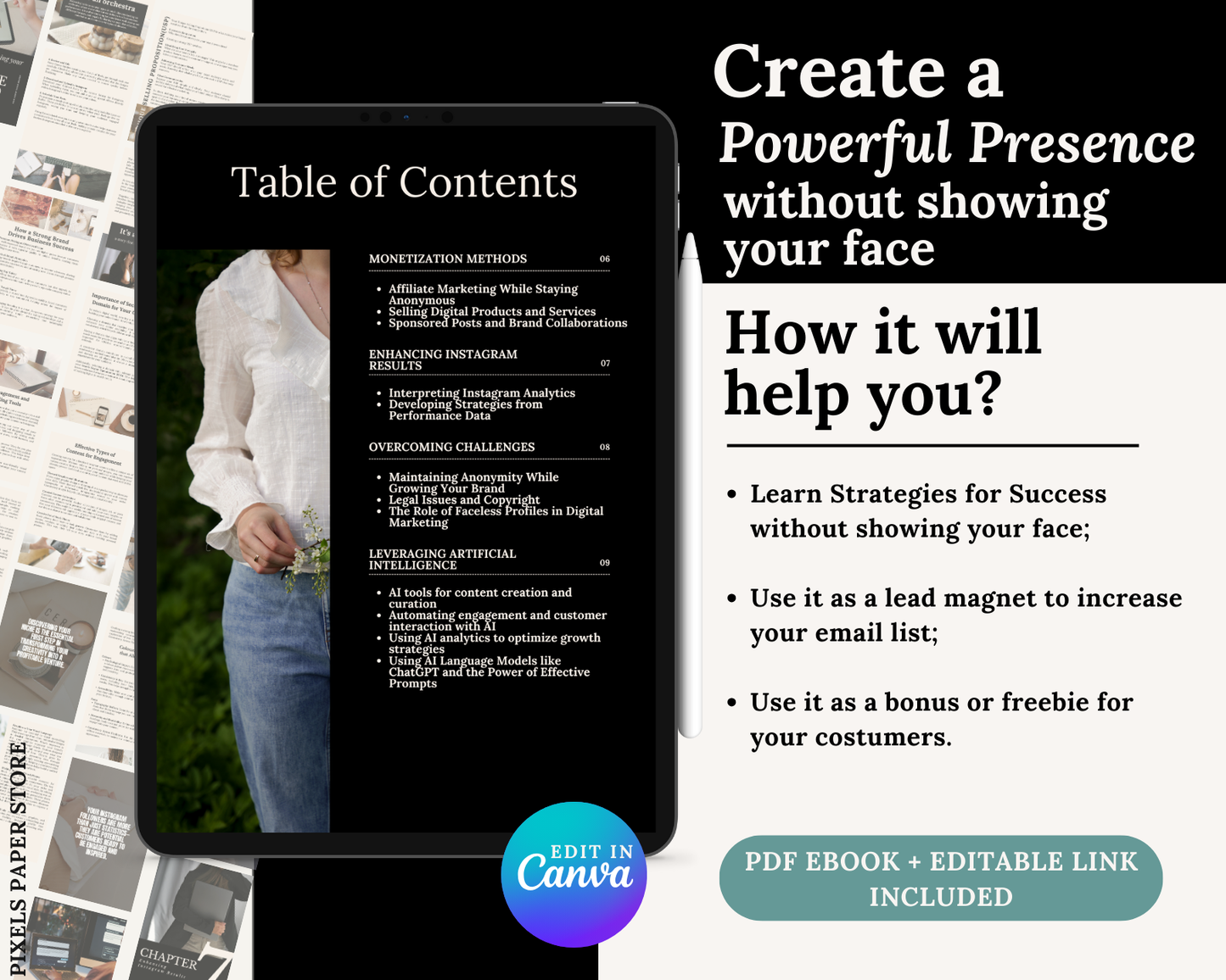 PLR Faceless Instagram Marketing Guide
