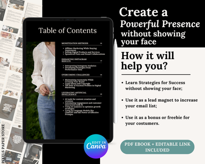 PLR Faceless Instagram Marketing Guide