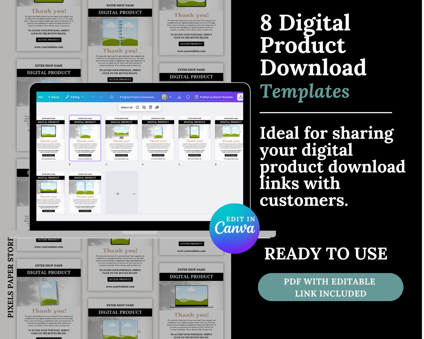 250+ Digital Product Mockup Templates - Bundle
