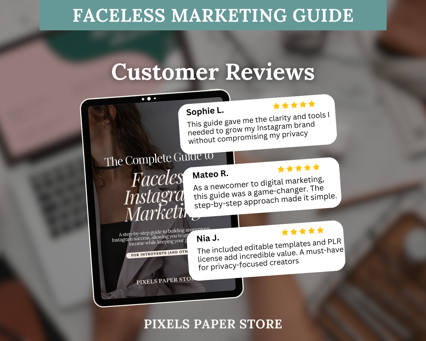 PLR Faceless Instagram Marketing Guide