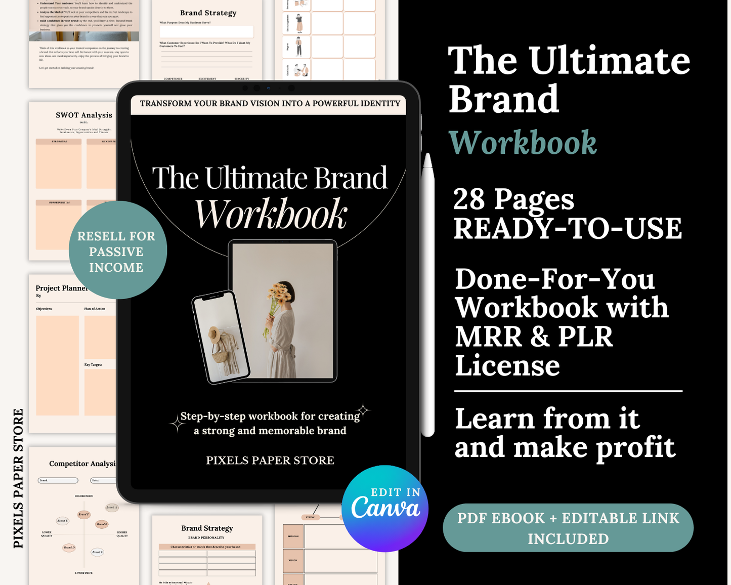 Create and Grow your Online Brand Workbook PLR & MRR