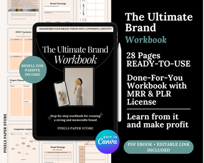 Create and Grow your Online Brand Workbook PLR & MRR