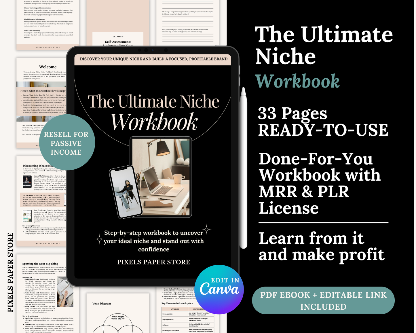How to Find Your Niche Workbook PLR & MRR